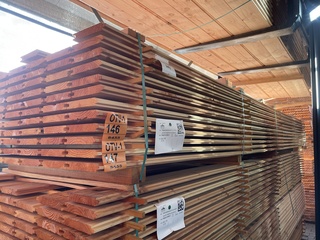 Ca. 35x  Douglas Blokhut Profiel, 26x175mm, lengte 500cm